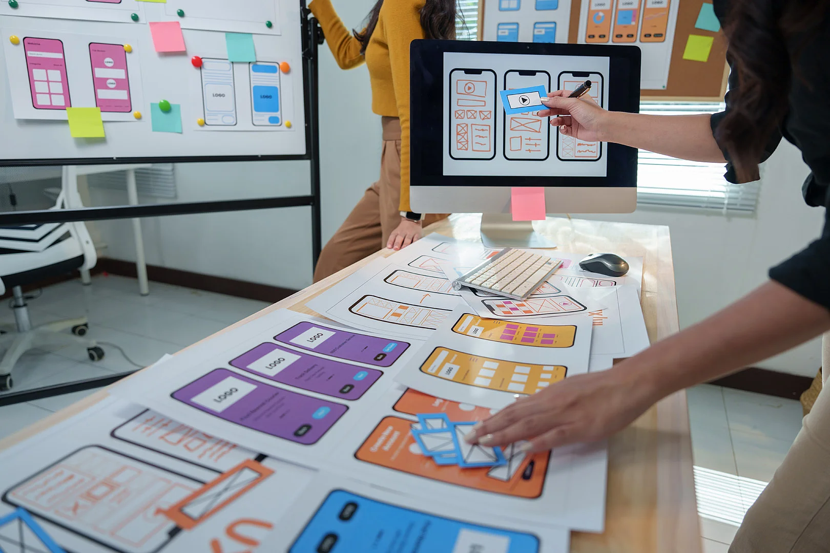 Entwicklung von App-Designs im Team