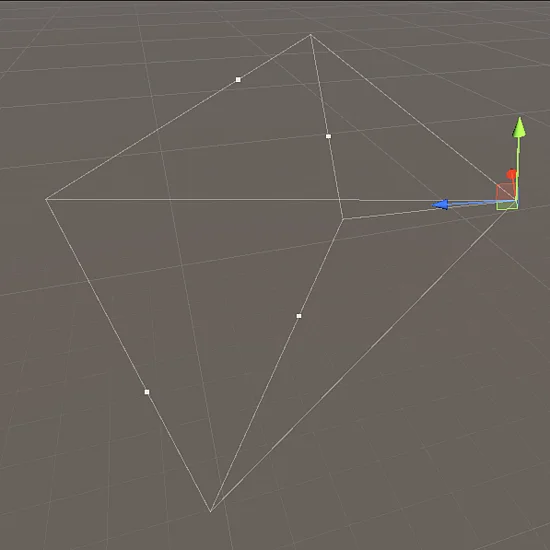 3D-Kameraansicht mit Gitter.