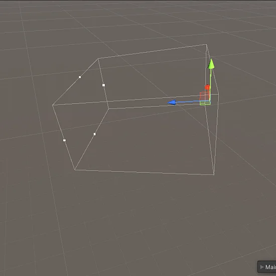 3D-Kameraansicht mit Gitter.