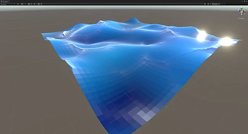 3D-Wasser-Oberfläche